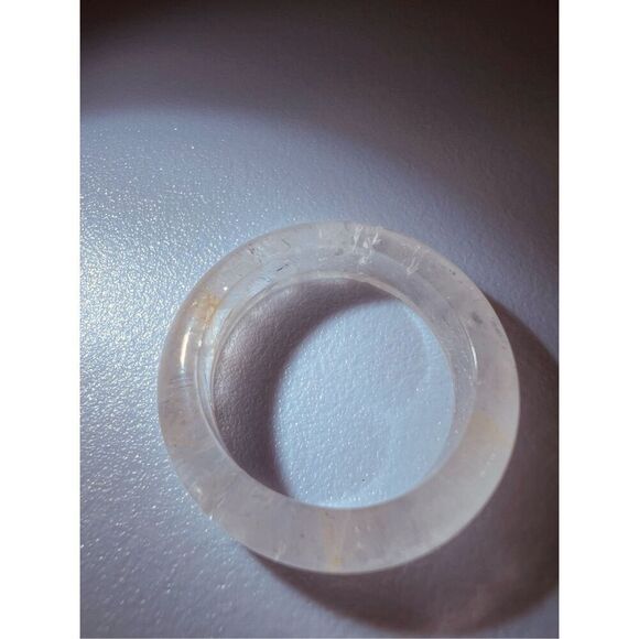 Quartz with Golden Healer Flecks Ring Size 7.5 - Picture 5 of 11